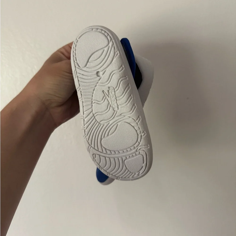 Speedo Blue and Orange Water Shoes Lightweight Slip-On